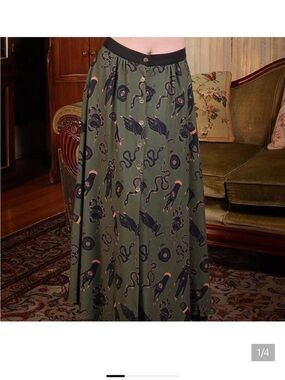 NEW Pinup Couture Olive Green Selene Skirt XL